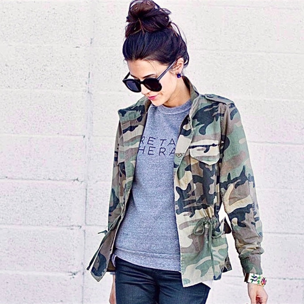 Anthropologie Sanctuary Camo Print Jacket NWT - Picture 2 of 12